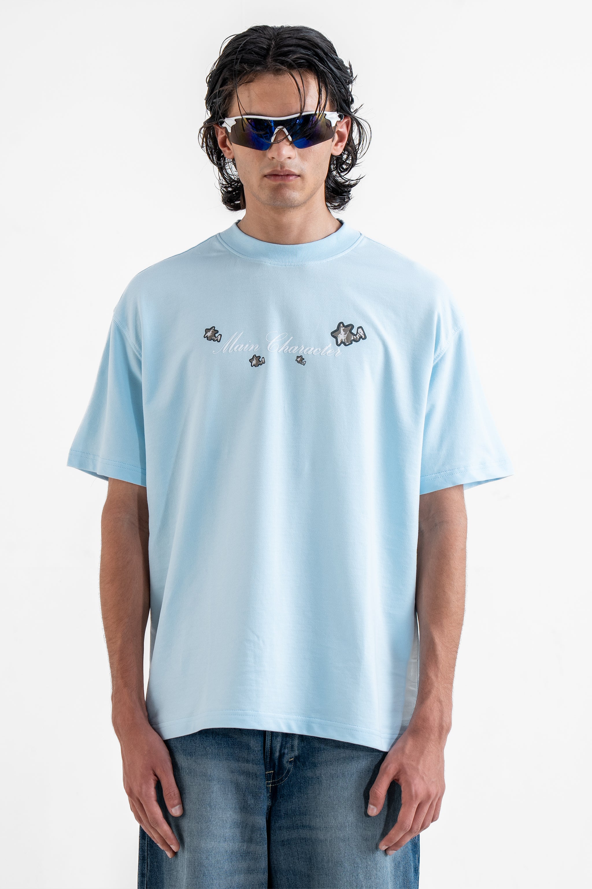 Veni Vidi Vici Blue Oversized T-Shirt