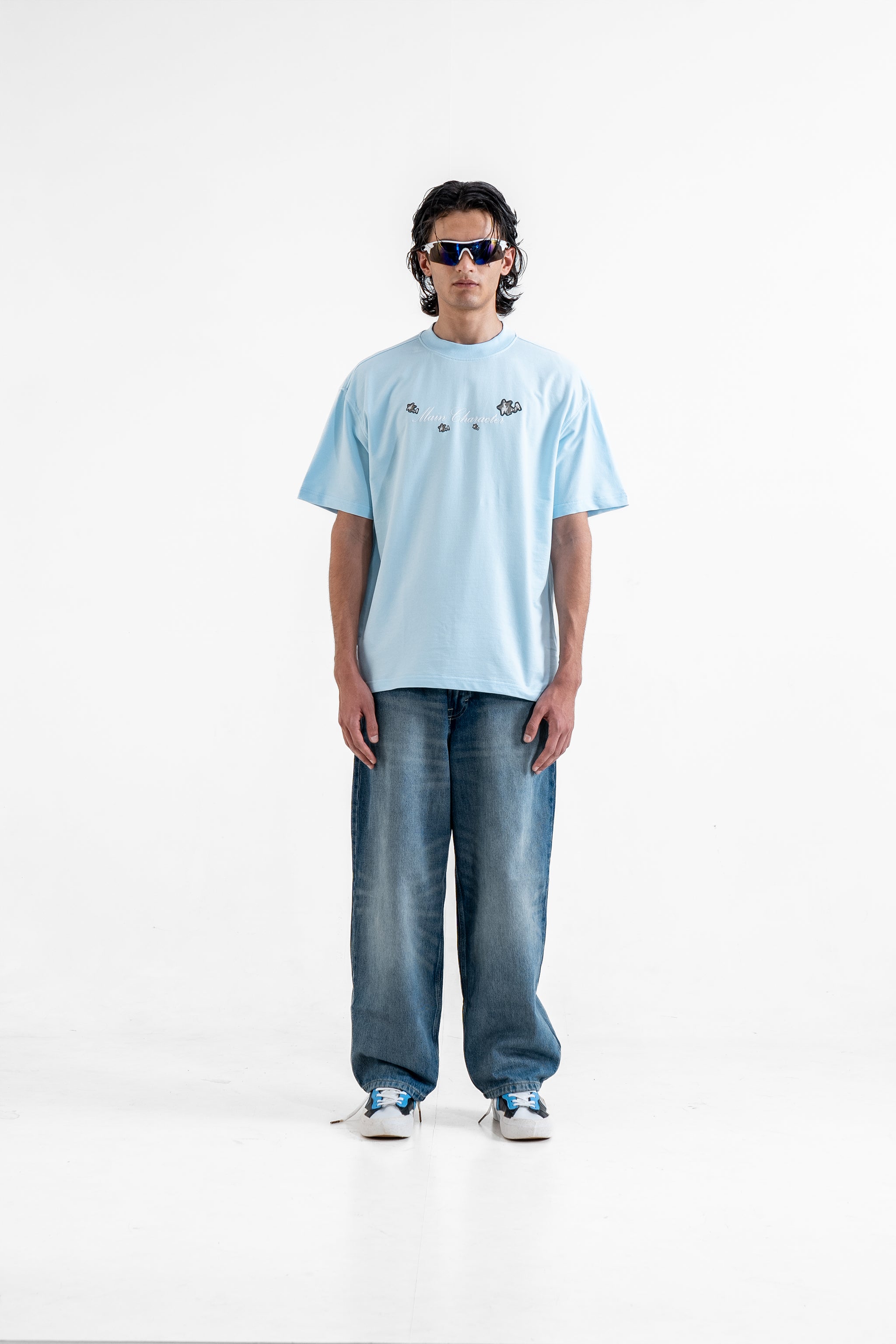 Veni Vidi Vici Blue Oversized T-Shirt