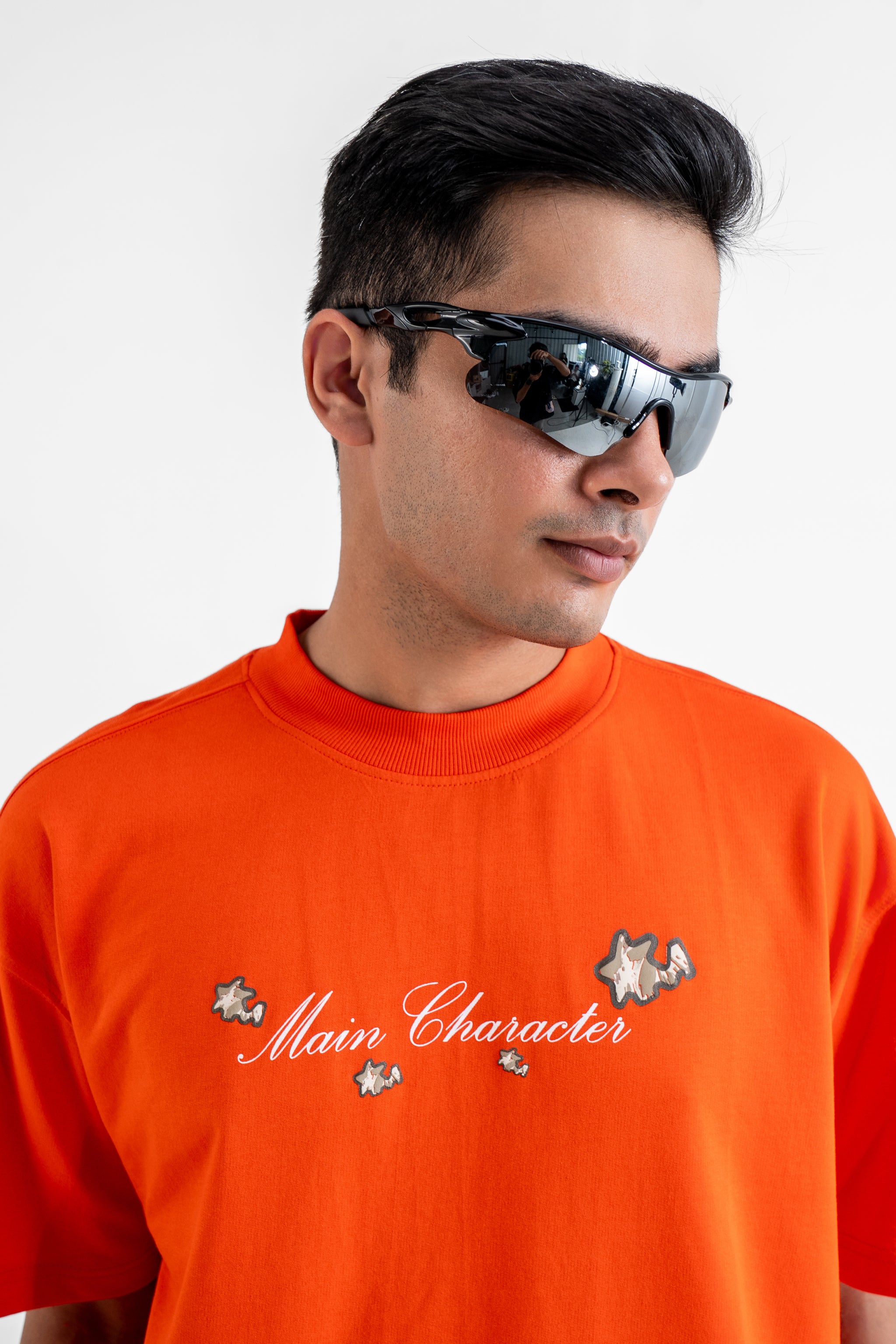 Veni Vidi Vici Orange Oversized T-Shirt