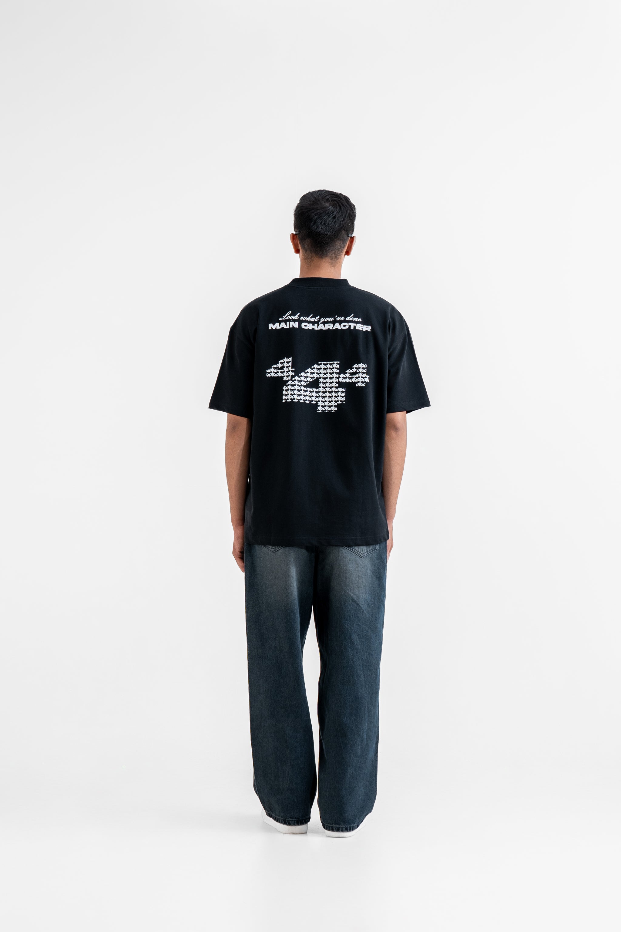 Star Boy Black Oversized T-Shirt