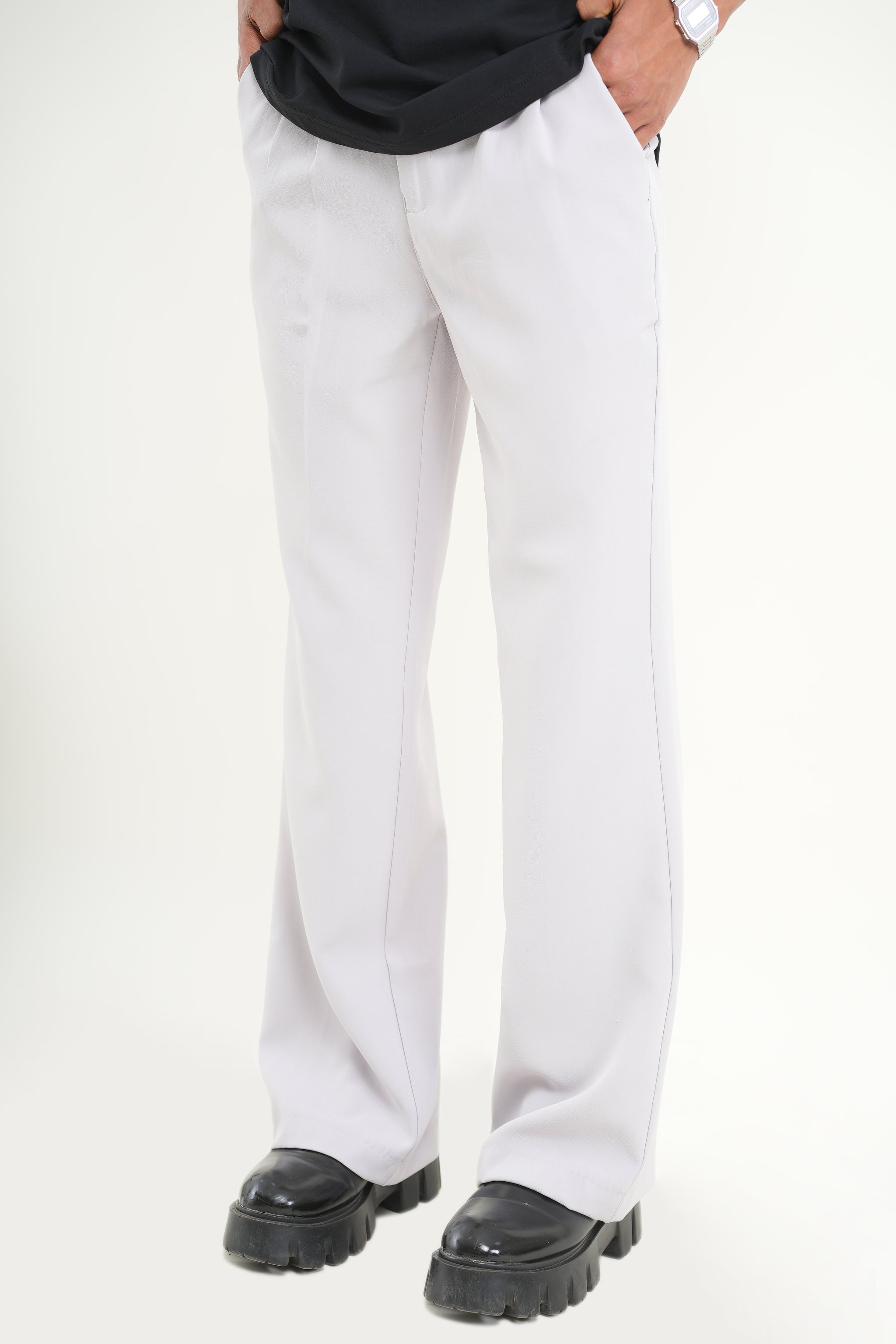 CLOUD GREY KOREAN PANT - Buy Korean pants Online in India at Main Character