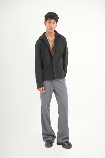 Buy SMOKEY GREY KOREAN PANT Online at Main Character India