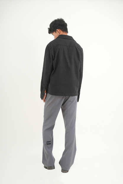 Buy SMOKEY GREY KOREAN PANT Online at Main Character India