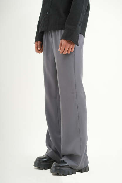 Buy SMOKEY GREY KOREAN PANT Online at Main Character India